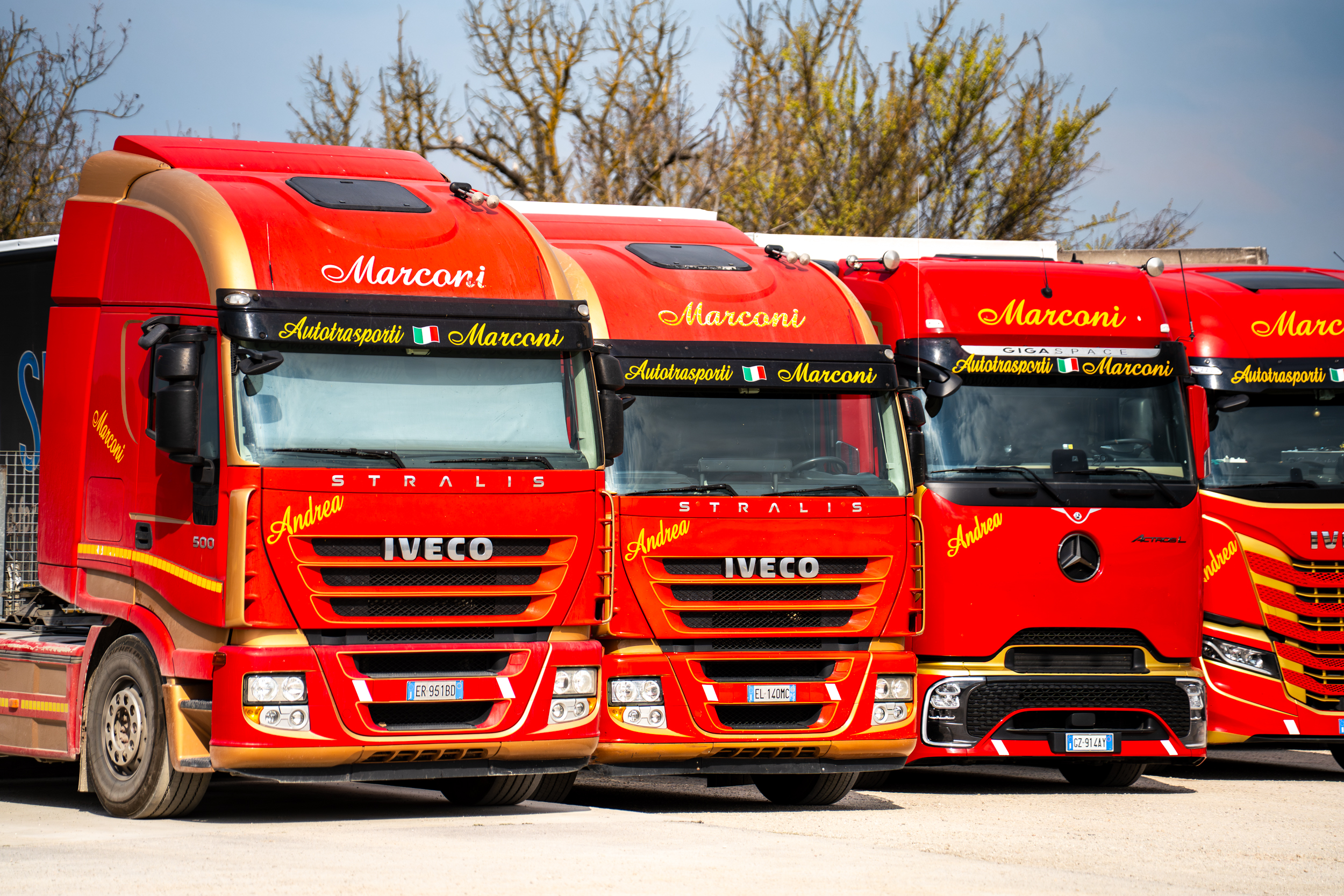 Cabine di motrici Marconi Iveco e Mercedes